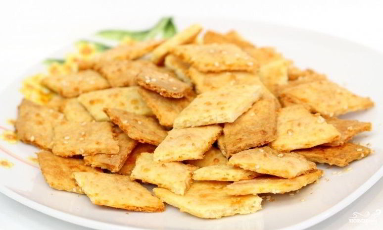 Рецепт крекеров с сыром