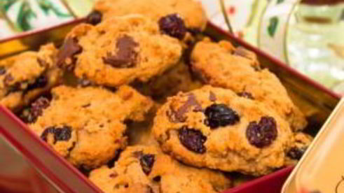 овсяное печенье новогоднее