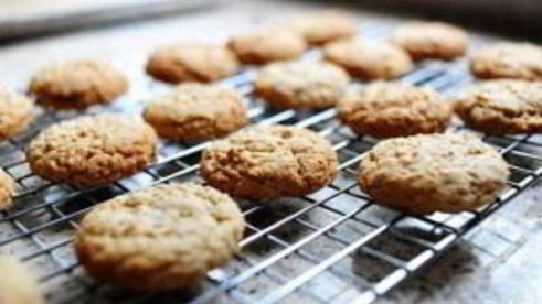 овсяное печенье с молочным кремом