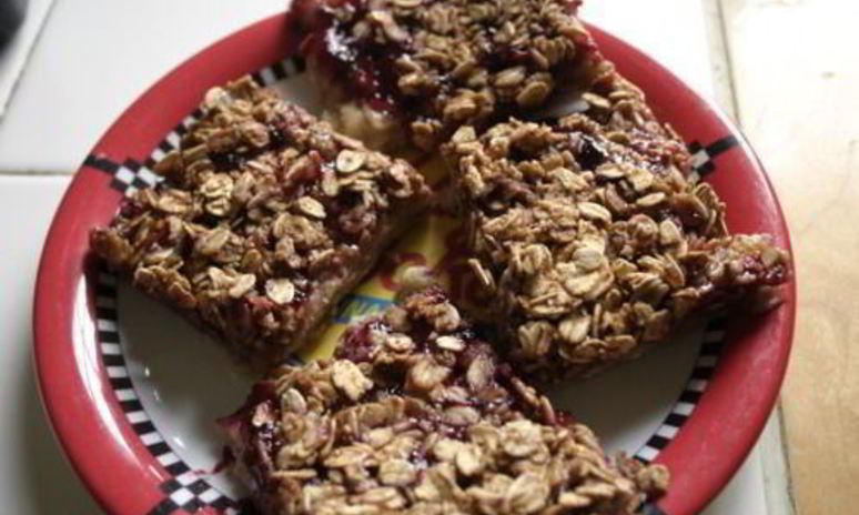 Рецепт овсяного печенья с вареньем