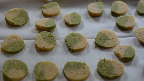 печенье с чаем матча