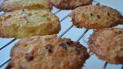 печенье с курагой и кокосом