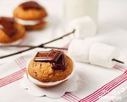 Печенье с шоколадом и маршмэллоу