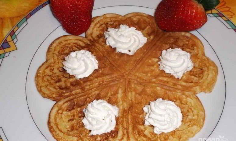 Рецепт печенья сердечки в вафельнице