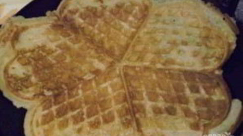 печенье сердечки в вафельнице