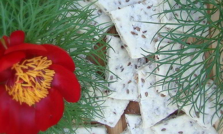 Рецепт постного соленого злакового печенья