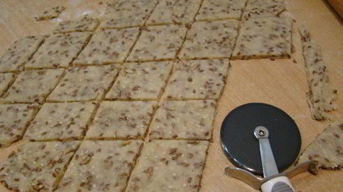 постное соленое злаковое печенье