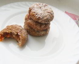 Ржаное печенье с курагой