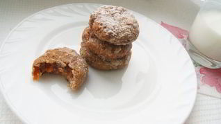 Ржаное печенье с курагой