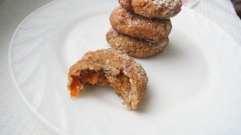 ржаное печенье с курагой