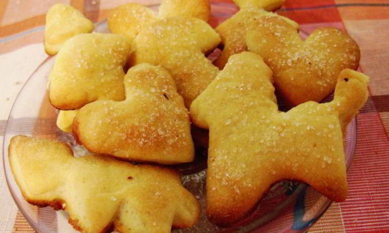 Рецепт сахарного печенья из необычного теста