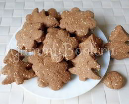 Шоколадно-кунжутное печенье