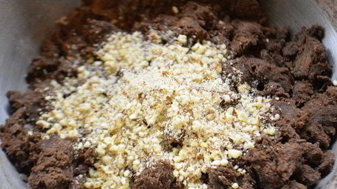 шоколадно-ореховое печенье с сюрпризом