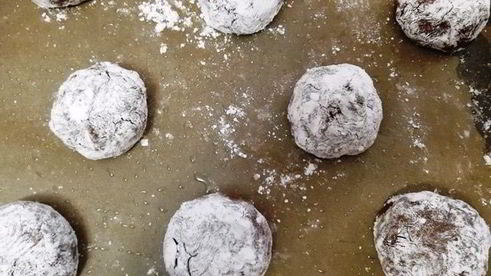 шоколадное печенье с цукатами