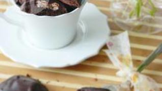 Шоколадное печенье с зефиром