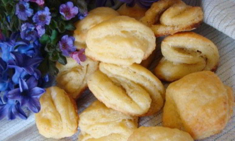 Рецепт слоеного творожного печенья мамин поцелуй