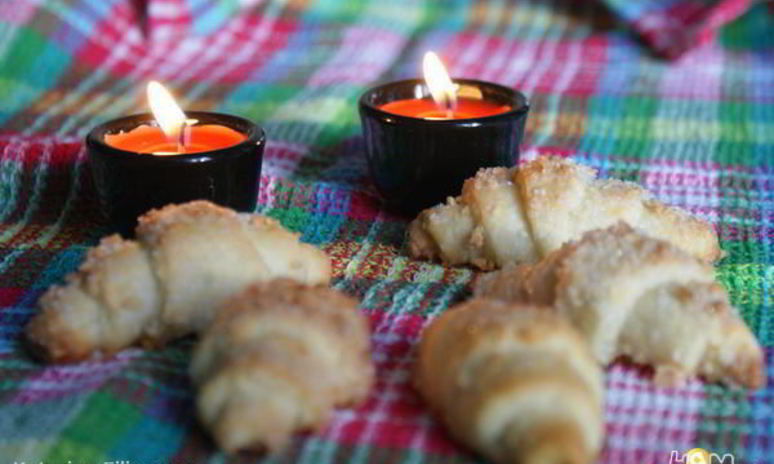 Рецепт сметанных рогаликов