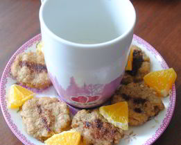 Творожно-банановое печенье