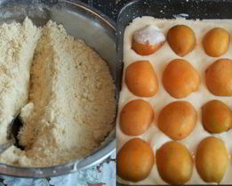 Абрикосовый насыпной пирог