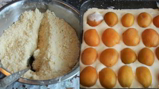 Абрикосовый насыпной пирог