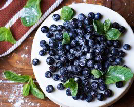 Черничный пирог с маскарпоне