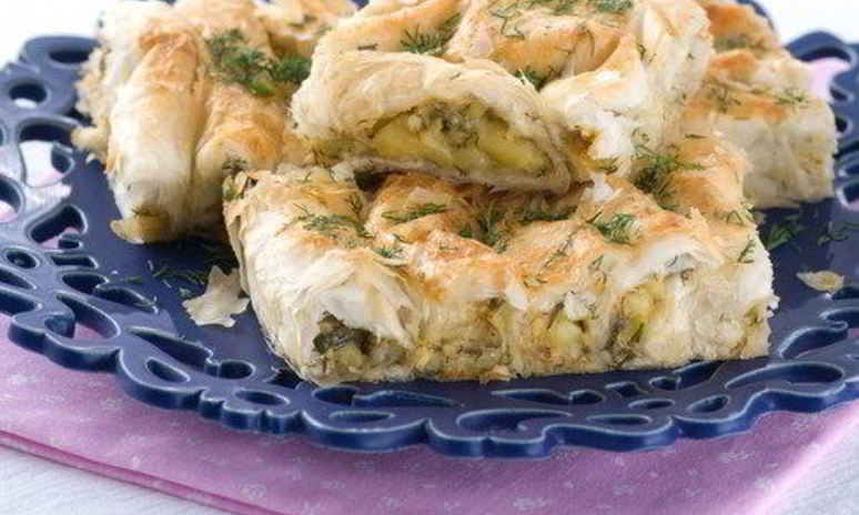 Рецепт греческого пирога с цукини, фетой и зеленью