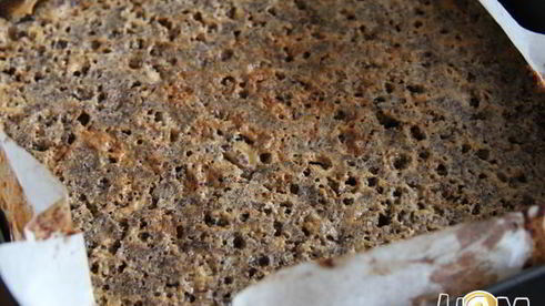 грушевый пирог с миндалем и шоколадом