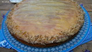 Кабачково-морковный пирог с лимонным кремом