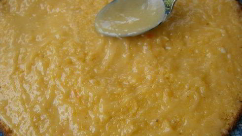 кабачково-морковный пирог с лимонным кремом