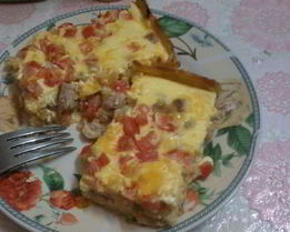 Картофельный пирог с курицей