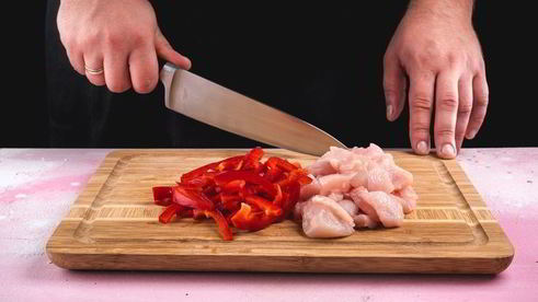 киш с курицей и овощами