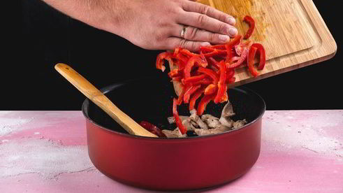 киш с курицей и овощами