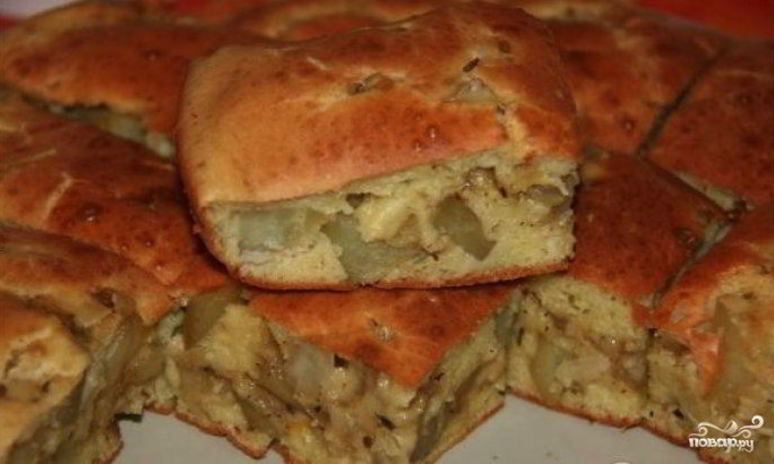 Рецепт ленивого пирога с картошкой