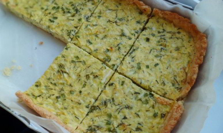 Рецепт летнего пирога с кабачками