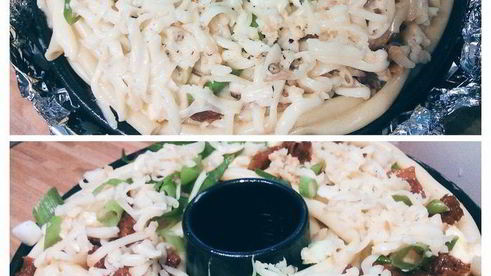 макаронный пирог с базиликовым соусом