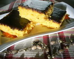 Морковный пирог в шоколадной глазури