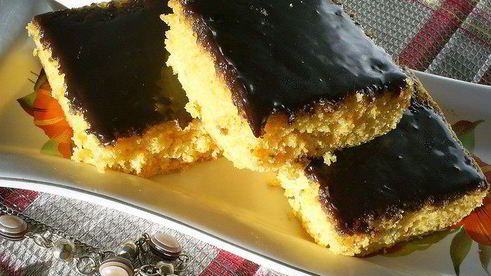 морковный пирог в шоколадной глазури