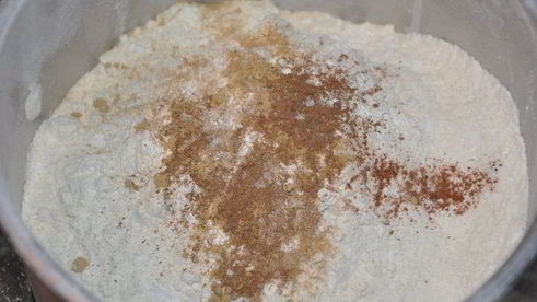 перевернутый тыквенный пирог с клюквой