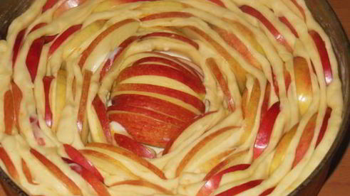 пирог чайная роза