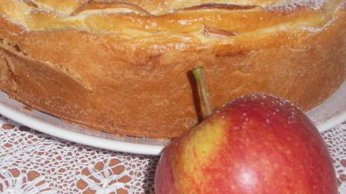 пирог чайная роза