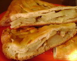 Пирог из пирожкового теста в духовке