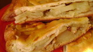 Пирог из пирожкового теста в духовке