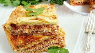 Пирог из тонкого лаваша