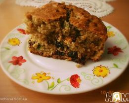 Пирог овсяный с сухофруктами и семечками