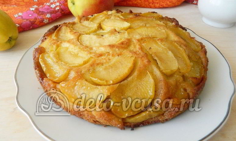 Рецепт пирога-перевертыша с яблоками