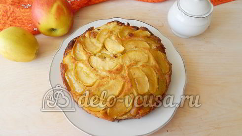 пирог-перевертыш с яблоками