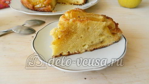 пирог-перевертыш с яблоками