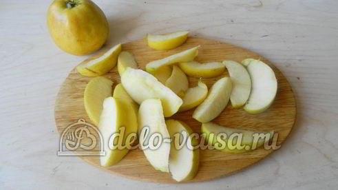 пирог-перевертыш с яблоками