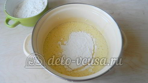 пирог-перевертыш с яблоками