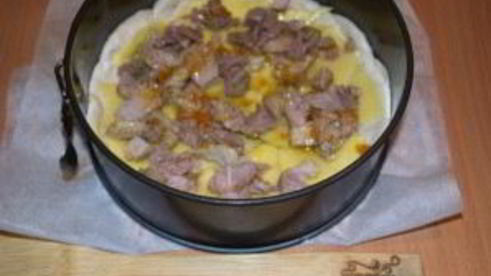 пирог с индейкой и картофелем